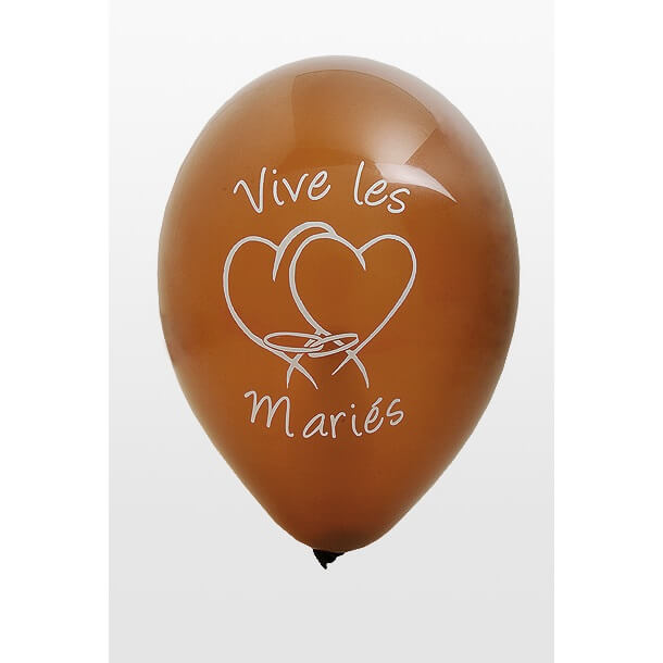 Ballon mariage marron