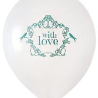 Ballon mariage vintage vert