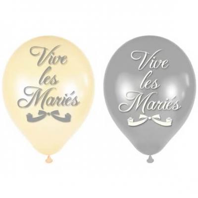 Ballon mariage: Vive les mariés (x8) REF/BALM