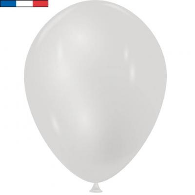 Ballon métallique français en latex argent 30cm (x10) REF/31690