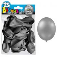 Ballon metallique argent