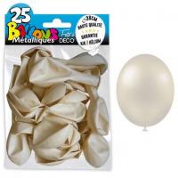 Ballon metallique blanc