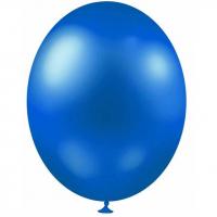 Ballon metallique bleu marine en latex de 30cm