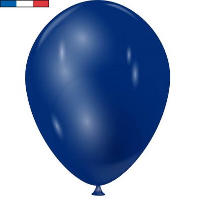 Ballon métallique français en latex bleu marine 30cm (x10) REF/51698