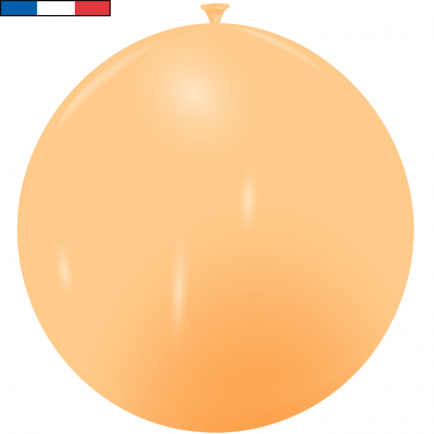 Ballon 40/50cm pêche métallique en latex naturel (x1) REF/14839 Fabriqué en France