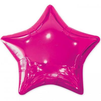 Ballon métallique étoile fuchsia 50cm (x1) REF/BALM0AEF