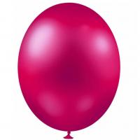 Ballon metallique fuchsia en latex de 30cm