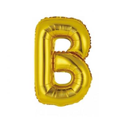 Ballon métallique or lettre B 36cm (x1) REF/BALMORLB
