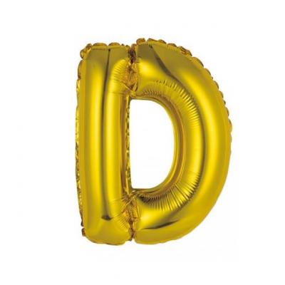 Ballon metallique or aluminium lettre d