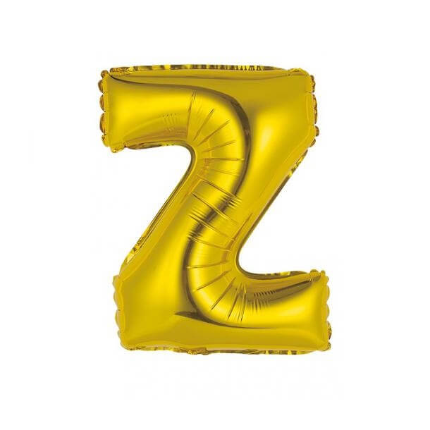 Ballon metallique or aluminium lettre z