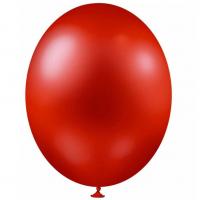 Ballon metallique rouge en latex de 30cm