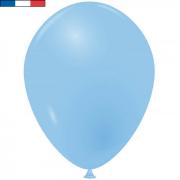 Ballon opaque français en latex bleu pâle 25cm (x10) REF/35886