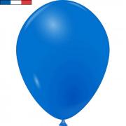 Ballon opaque français en latex bleu 25cm (x10) REF/10961