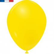 Ballon opaque français en latex jaune 25cm (x10) REF/10916