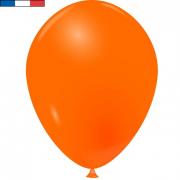 Ballon opaque français en latex orange 25cm (x10) REF/11036
