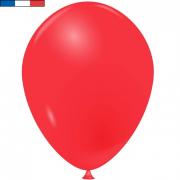 Ballon opaque français en latex rouge 25cm (x10) REF/10930