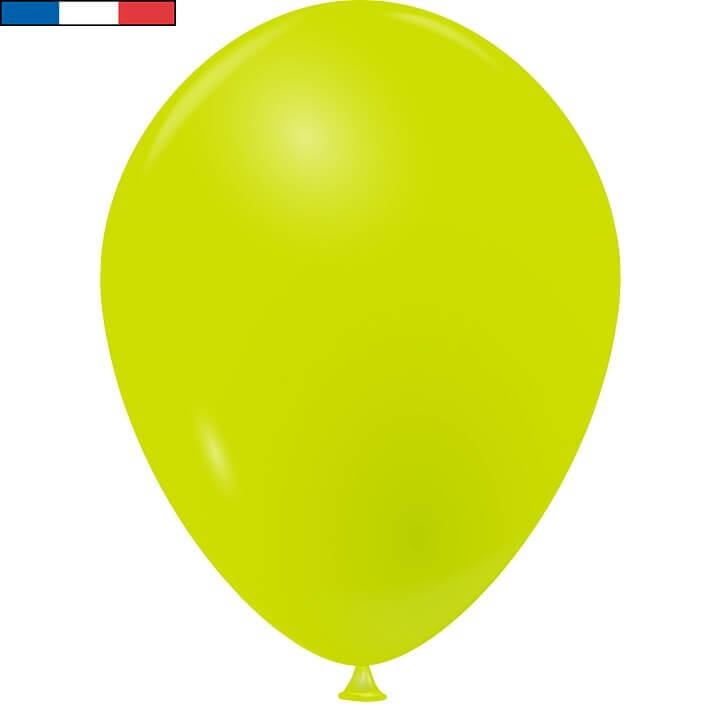 Ballon opaque en latex fabrication francaise 25cm vert tilleul