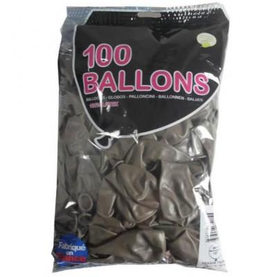 Ballon opaque latex fabrication francaise taupe 25cm