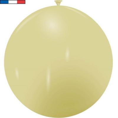 Ballon 40/50cm opaque Beige en latex naturel (x1) REF/39764 Fabriqué en France