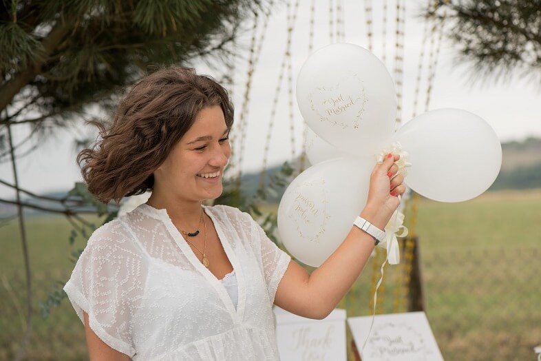 Ballon or just married en latex