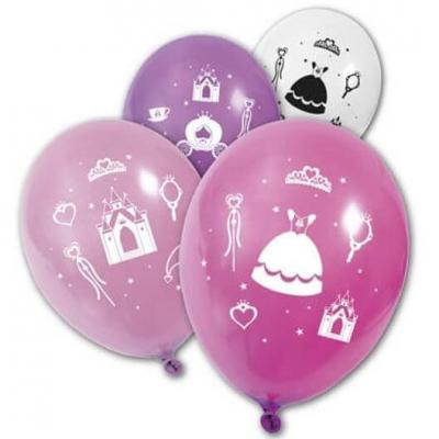 Ballon multicolore: Princesse (x8) REF/BA1440