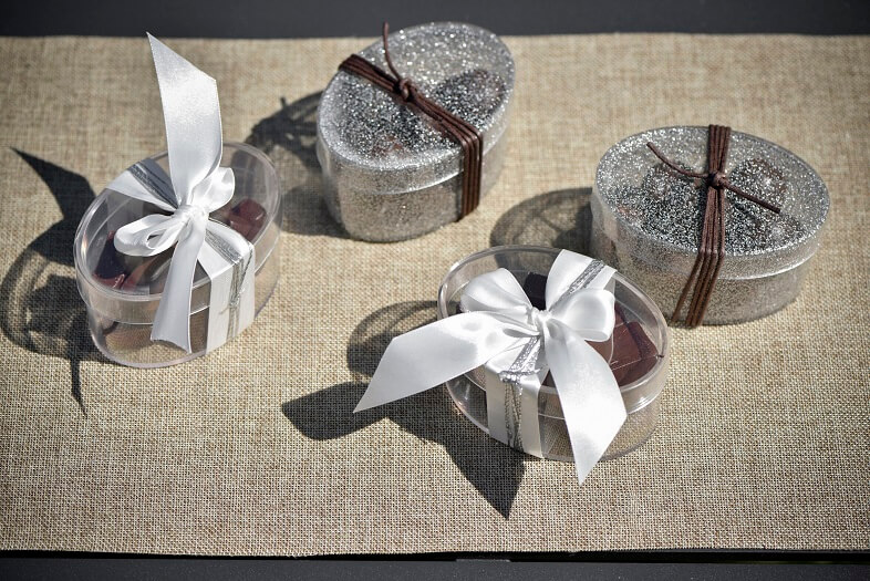 Ballotin de chocolat argent