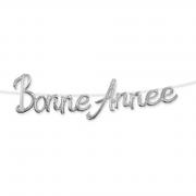 1 Guirlande lettre ballon aluminium Bonne Année en argent métallique REF/BALM99ATG