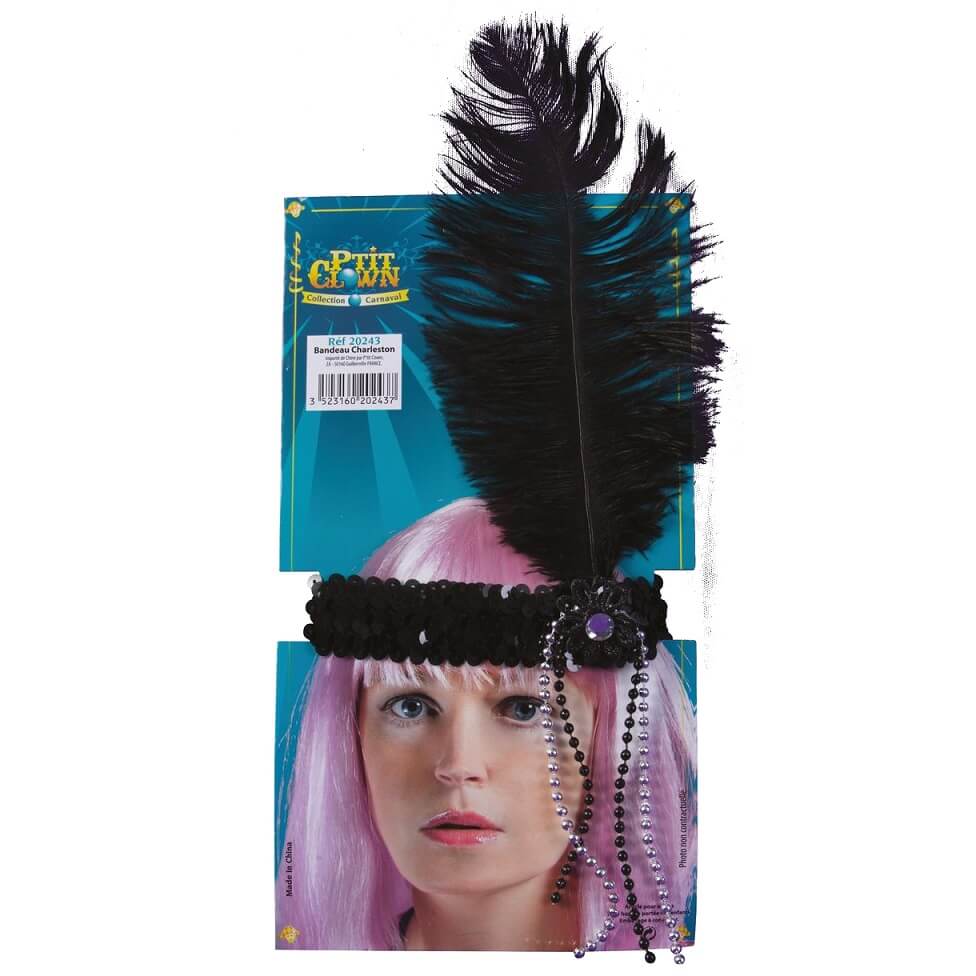 Bandeau charlestion noir