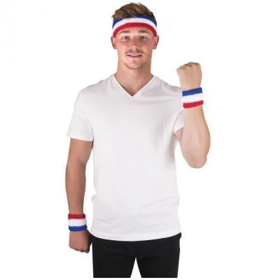 1 Bandeau avec deux poignées éponges France tricolore: bleu, blanc et rouge REF/62539