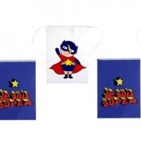 Banderole anniversaire super heros boy