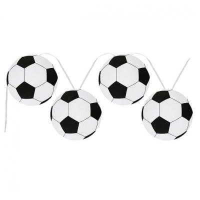 Banderole ballon de football noire et blanche (x1) REF/4859