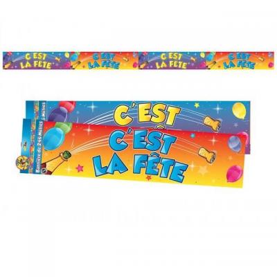 Banniere c est la fete multicolore