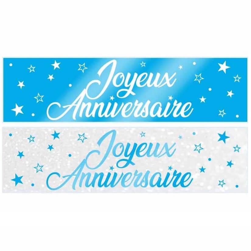 Or Joyeux Anniversaire Decoration Birthday Bannière Banderole Joyeux  Anniversaire Banderole écharpe Guirlande et Dorée pour Fête d’ Anniversaire  pour