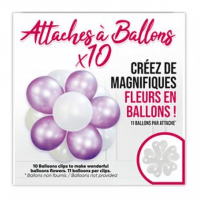 Bcf clips decoration ballon fleur