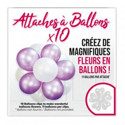 Bcf clips decoration ballon fleur