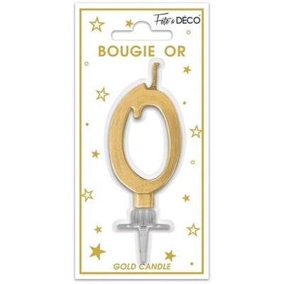Bmcor0 magasin pas de calais decoration gateau anniversaire bougie dore or metal chiffre 0