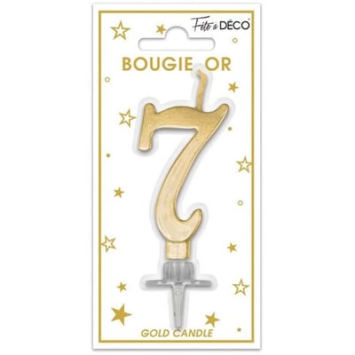 Bmcor0 magasin pas de calais decoration gateau anniversaire bougie dore or metal chiffre 7