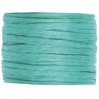 Bobine de papier raphia bleu turquoise pour decoration
