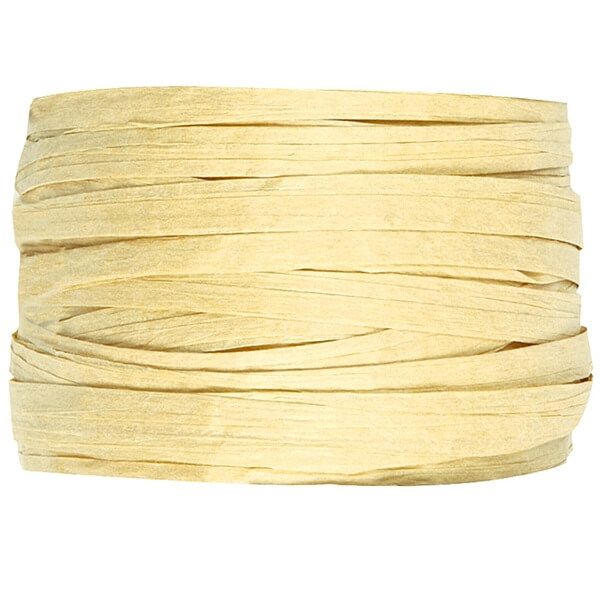 Bobine de papier raphia ivoire pour decoration