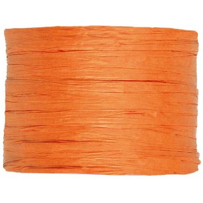 Bobine de raphia papier orange 4mm x 20m (x1) REF/2637