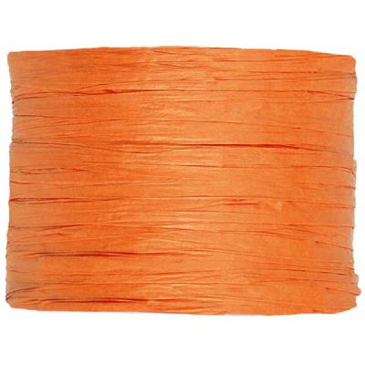 Bobine de raphia papier orange 4mm x 20m (x1) REF/2637