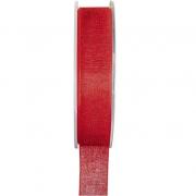 Bobine ruban organdi rouge de 6 mm (x1) REF/70079