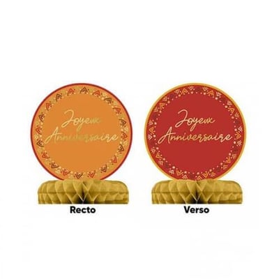 Bohcdt00 magasin decoration pas de calais centre de table joyeux anniversaire boheme