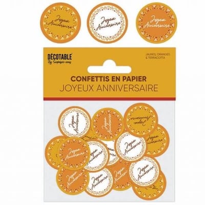 Bohctp magasin decoration pas de calais confettis de table joyeux anniversaire boheme