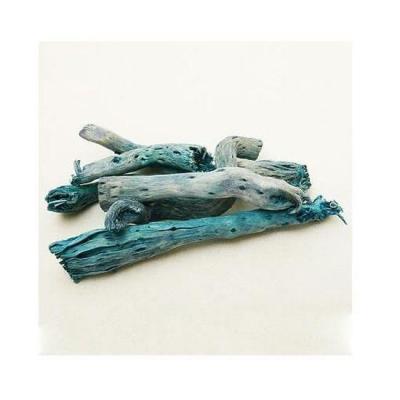 Bois flotté bleu turquoise (x25grs) REF/NAT003