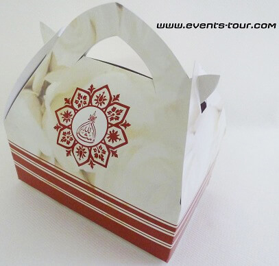 Boite a gateau mariage oriental