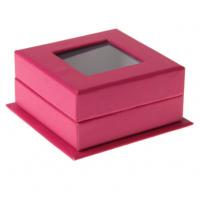 Boite carree fuchsia pour dragee chocolat