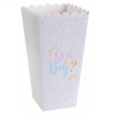 Boîte cornet Baby Shower Boy and Girl pour gourmandises (x8) REF/7658