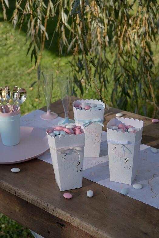 Boite cornet gourmandise boy girl baby shower