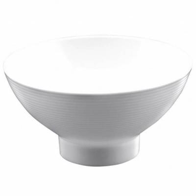 Bol blanc en plastique reutilisable reception